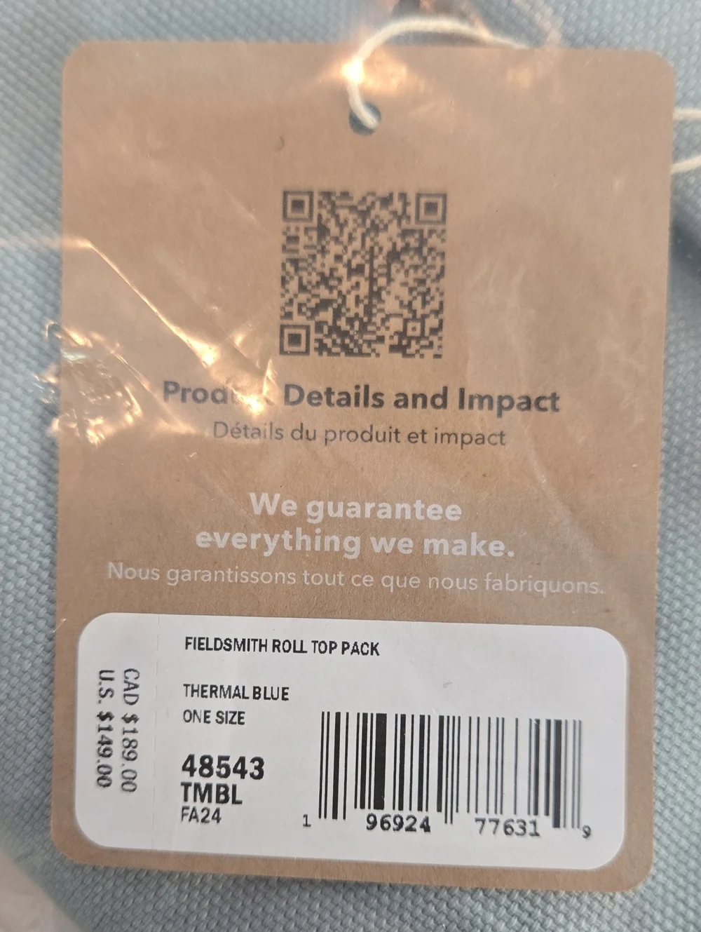 NWT Patagonia Fieldsmith Roll Top Pack!